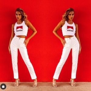 Jagger & Stone Cara Cigarette Faux Leather Pant